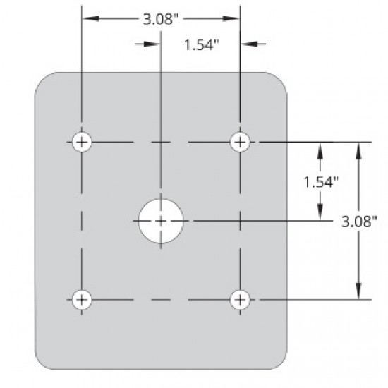 Ridge Keypad and Transceiver – 433-MHz – Post Mount