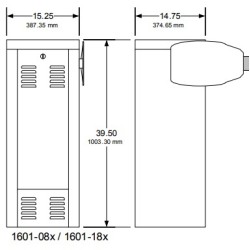 DoorKing 1601 1/2 HP Commercial Barrier Gate Operator