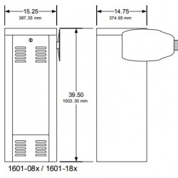 DoorKing 1601-380 1/2 HP Barrier Gate Operator