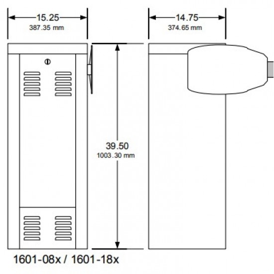 DoorKing 1601-380 1/2 HP Barrier Gate Operator