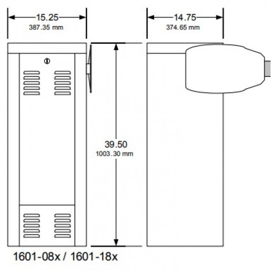 DoorKing 1601 1/2 HP Commercial Barrier Gate Operator