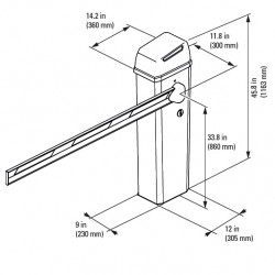 FAAC 614 Commercial Barrier Gate Opener