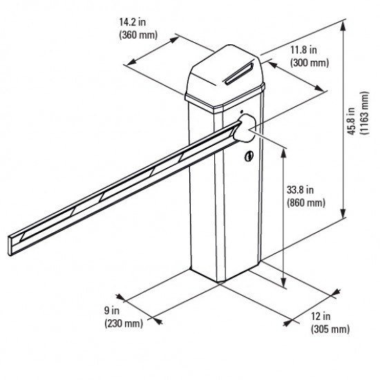 FAAC 614 Commercial Barrier Gate Opener