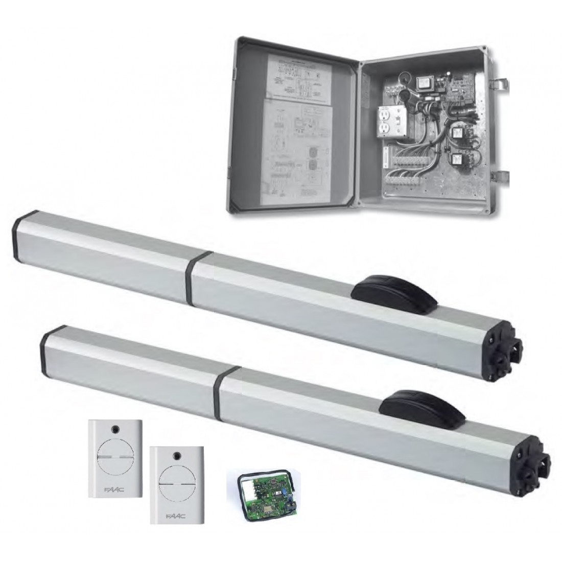 Residential Swing FAAC 400 CBAC Dual Gate Opener Gate