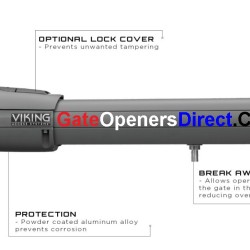 Viking G-5 Swing Gate Opener Single Complete Kit - SUPER SALE!