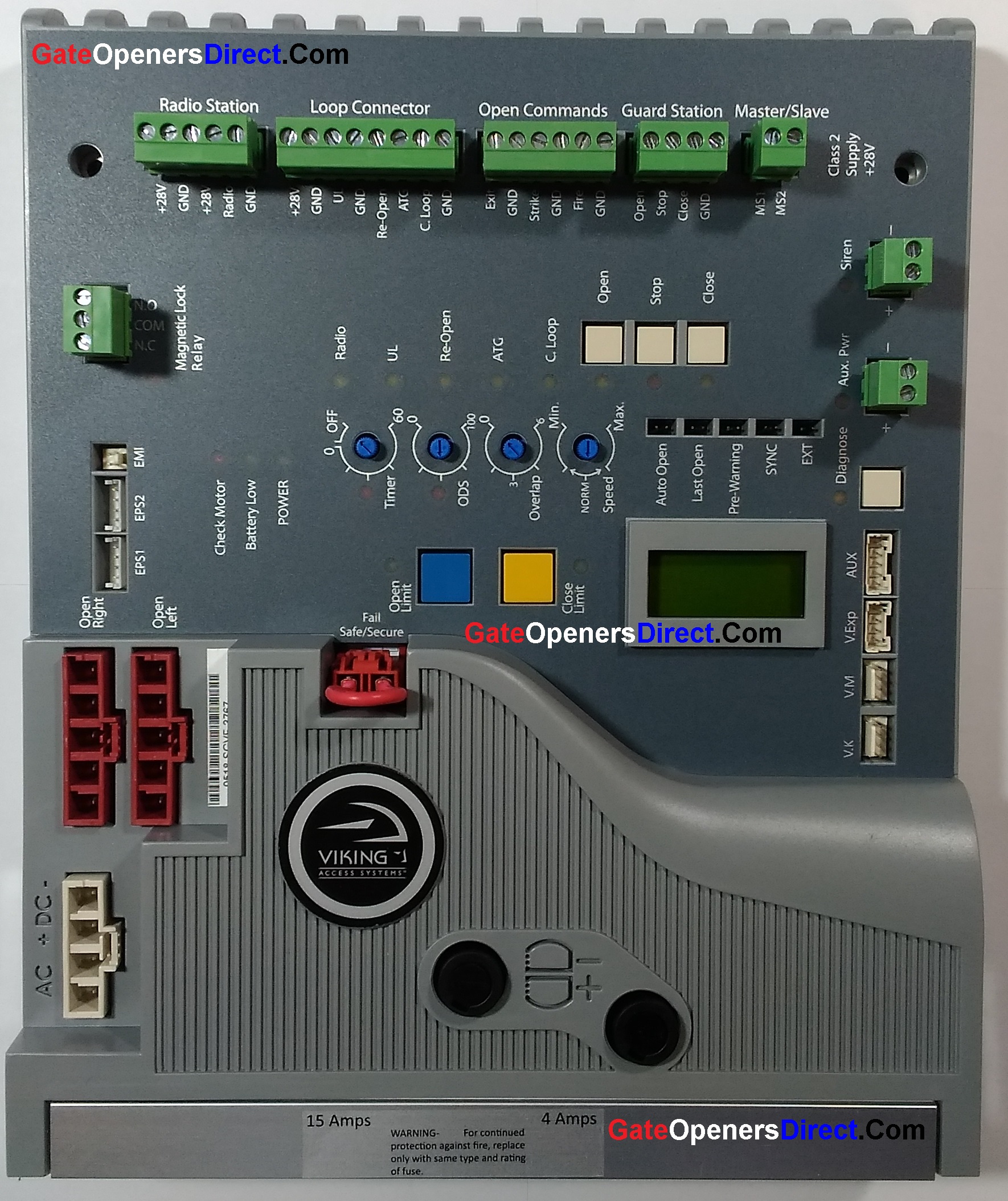 Viking gate keypad model identification label location